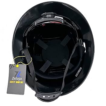 Zeluga 15-436 HDPE Full Brim Hard Hat, Construction Safety